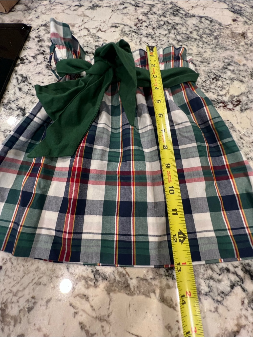 The Beaufort Bonnet company plaid skirt with bow - Picture 2 of 5